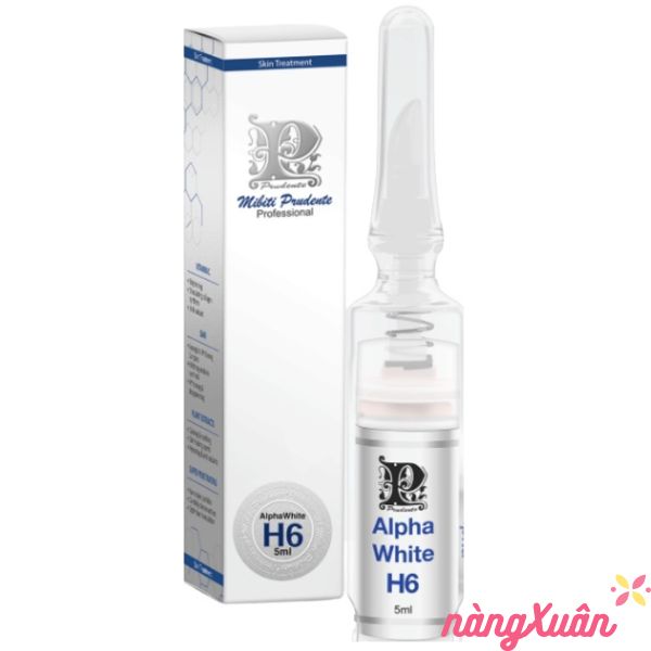 Kem trị thâm nách bẹn Nuwhite H6 – AlphaWhite H6 Mibiti Prudente Professional